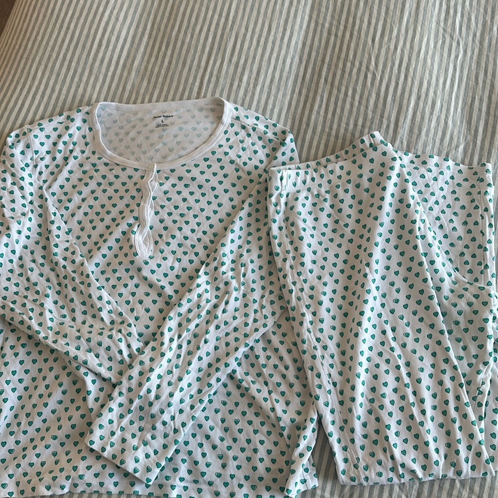 Roller Rabbit Hearts Pajama Set